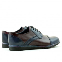 Zapatos casuales para hombres 811 índigo+burdeos
