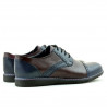 Zapatos casuales para hombres 811 índigo+burdeos