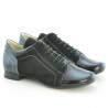 Zapatos casuales para mujer 645 charol negro combinado