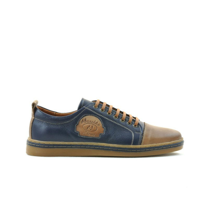 Zapatos casuales / deportivos para hombre 766 índigo+marrón