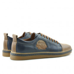 Zapatos casuales / deportivos para hombre 766 índigo+marrón