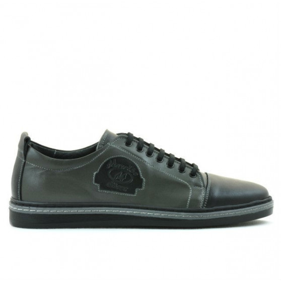 Zapatos casuales/deportivos para hombre 766 negro+gris