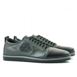 Zapatos casuales/deportivos para hombre 766 negro+gris