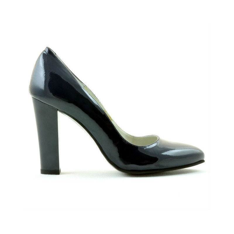 Zapatos elegantes de mujer 1214 charol índigo