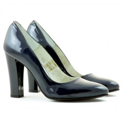 Zapatos elegantes de mujer 1214 charol índigo