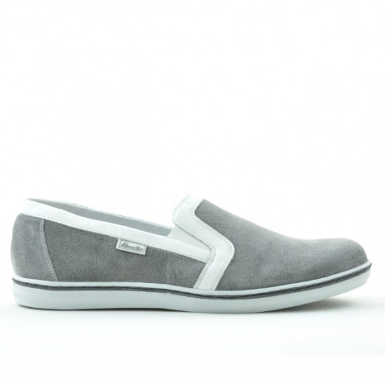 Zapatos casuales para hombre 870 gris ante