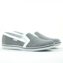 Zapatos casuales para hombre 870 gris ante