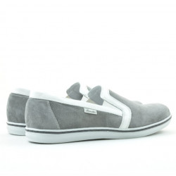 Zapatos casuales para hombre 870 gris ante