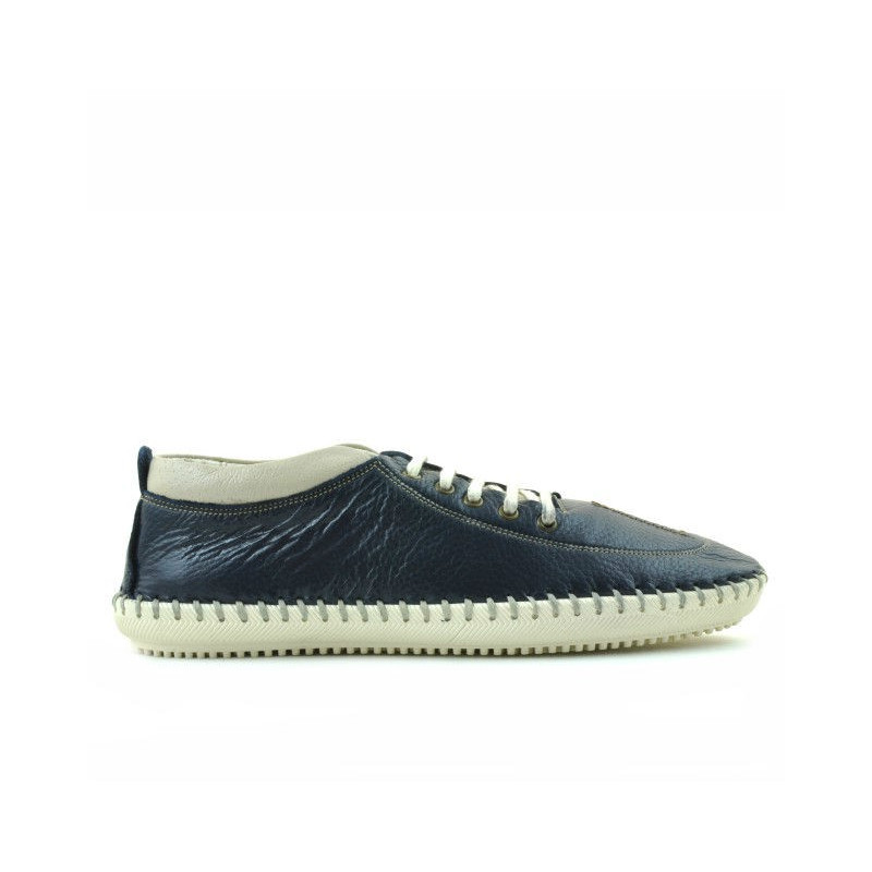 Mocasines para hombre 864 índigo+beige