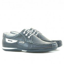 Mocasines hombre 718 índigo+blanco