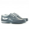 Mocasines hombre 718 índigo+blanco