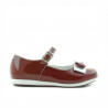 Zapatos para niños pequeños 51c charol burdeos+blanco