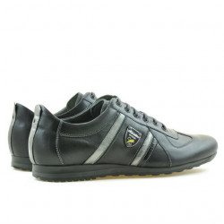 Zapatillas deportivas para hombre (tallas grandes) 711m negro+gris