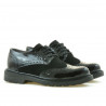 Zapatos casual de mujer 663 charol negro combinado