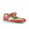 Zapatos para niños pequeños 56c charol rosa+beige