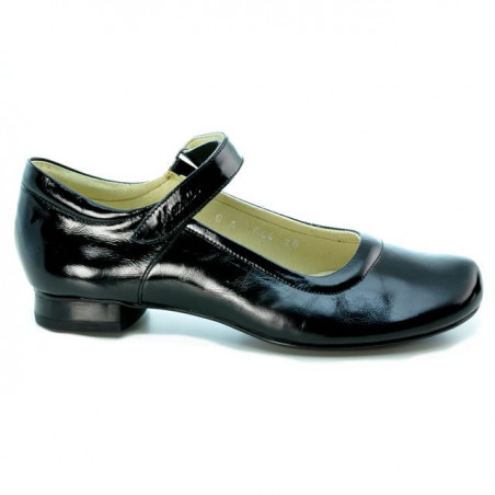 Zapatos casuales de mujer 644 charol negro