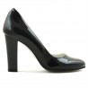 Zapatos elegantes de mujer 1214 charol negro