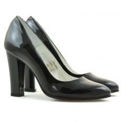 Zapatos elegantes de mujer 1214 charol negro
