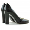 Zapatos elegantes de mujer 1214 charol negro