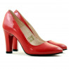 Zapatos elegantes de mujer 1243 charol rojo