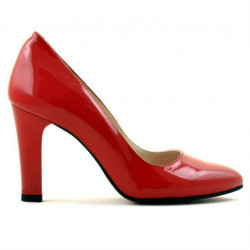 Zapatos elegantes de mujer 1243 charol rojo