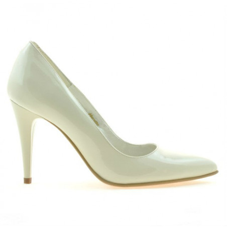 Zapatos elegantes de mujer 1246 charol beige01