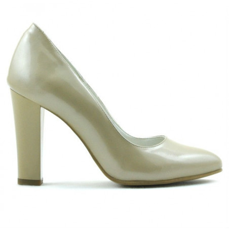Zapatos elegantes mujer 1214 charol beige02