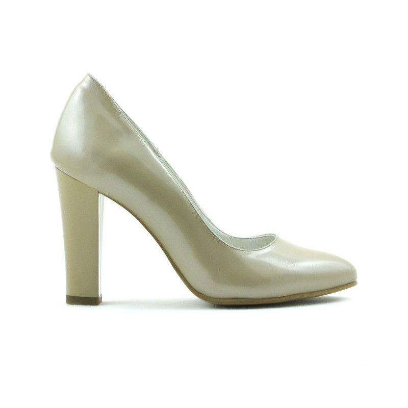 Zapatos elegantes mujer 1214 charol beige02