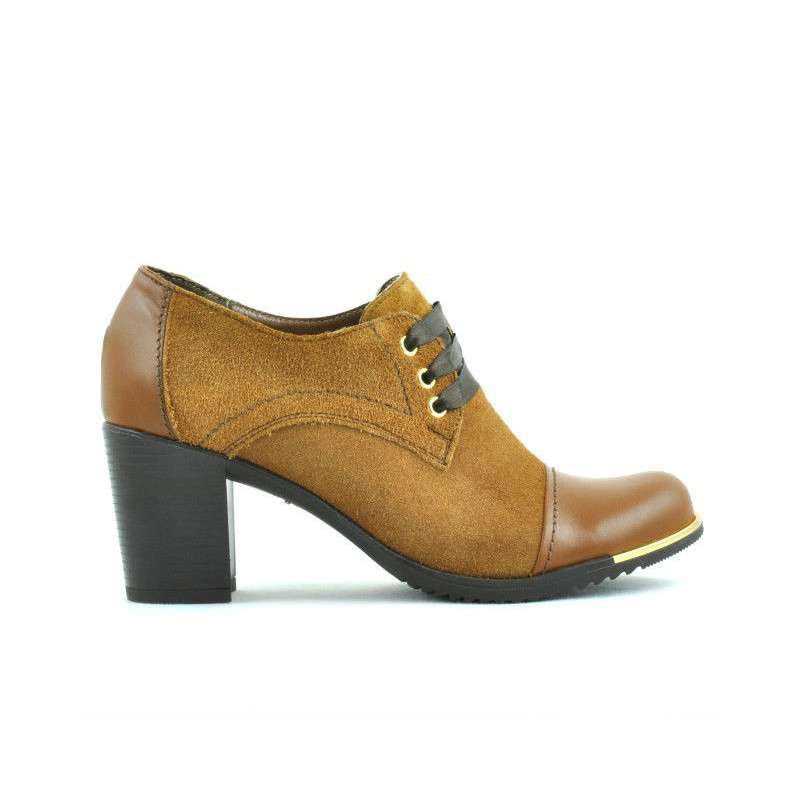 Zapatos casuales para mujer 667 marrón combinado