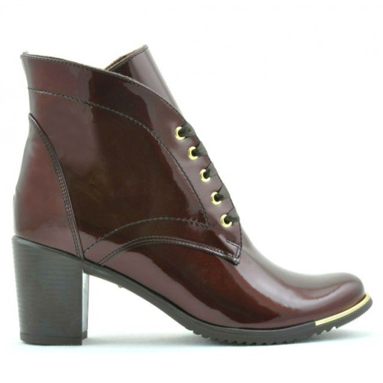 Botas de mujer 3299 charol burdeos