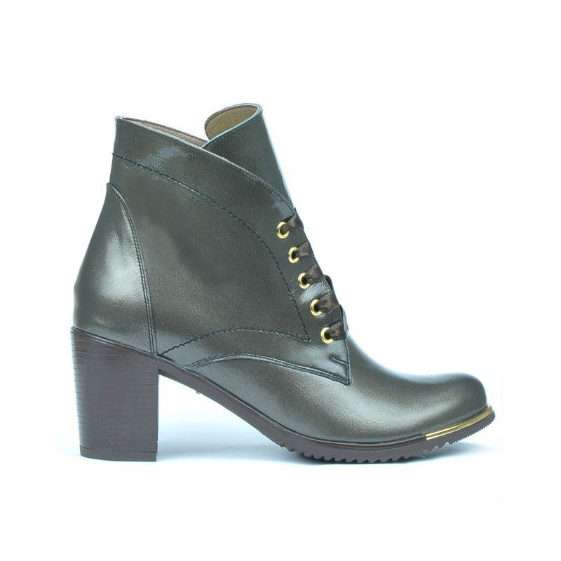 Botines de mujer 3299 charol cobrizo