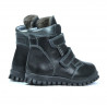 Botines para niños pequeños 32c negro combinado