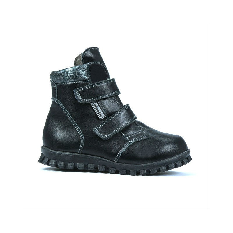 Botines para niños pequeños 32c negro combinado