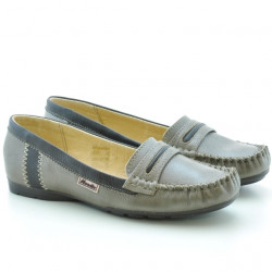Mocasines mujer 619 arena+café