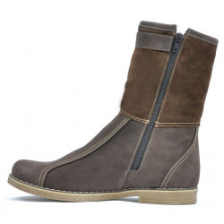 Botas mujer 3249 tuxon café combinado