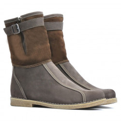 Botas mujer 3249 tuxon café combinado
