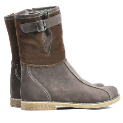 Botas mujer 3249 tuxon café combinado