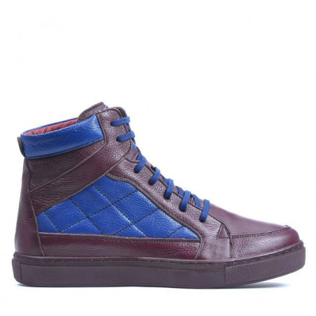 Botines para hombre 487 burdeos+índigo