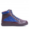 Botines para hombre 487 burdeos+índigo