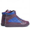 Botines para hombre 487 burdeos+índigo