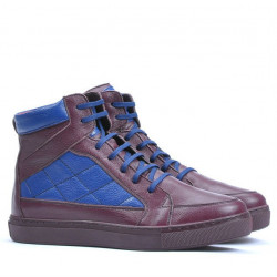 Botines para hombre 487 burdeos+índigo