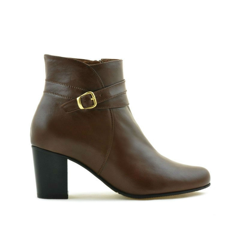 Botas mujer 1160b marrón piel