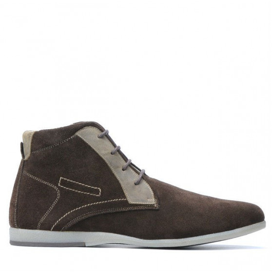 Botines hombre 474 café velur