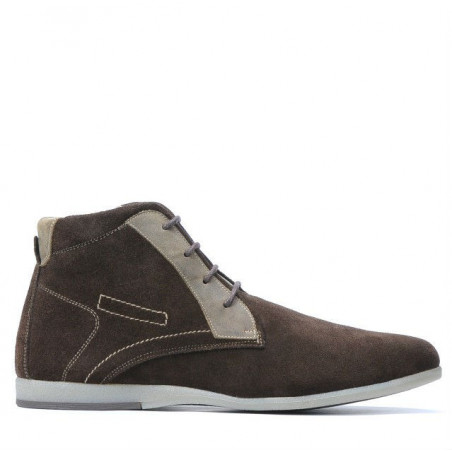 Botines hombre 474 café velur