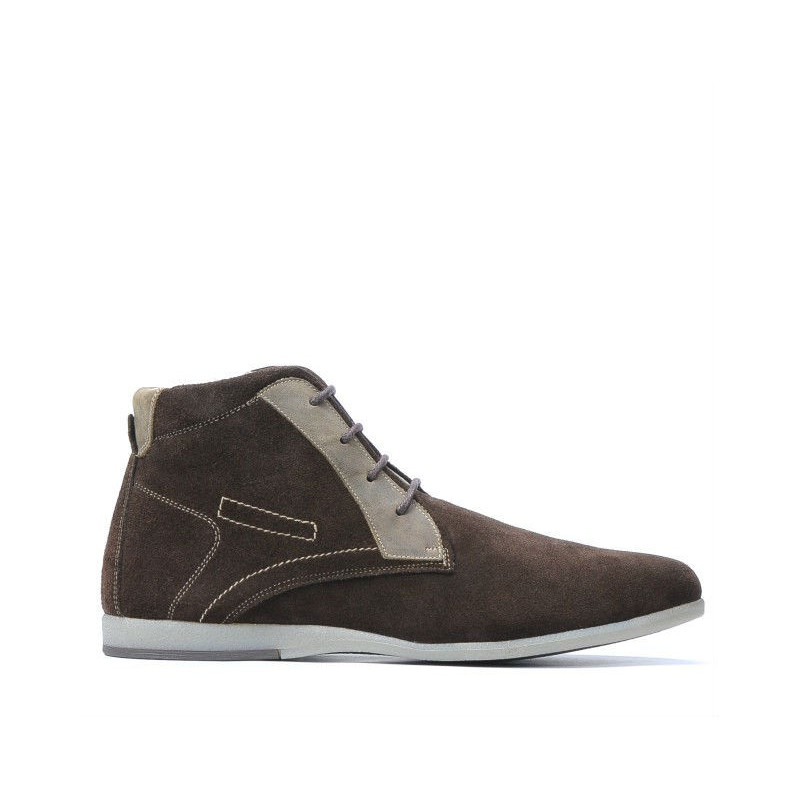 Botines hombre 474 café velur