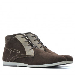 Botines hombre 474 café velur