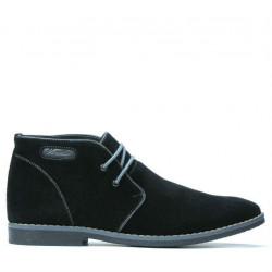 Botines para hombre 454 negro ante+gris