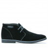 Botines para hombre 454 negro ante+gris