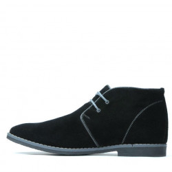 Botines para hombre 454 negro ante+gris
