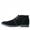 Botines para hombre 454 negro ante+gris